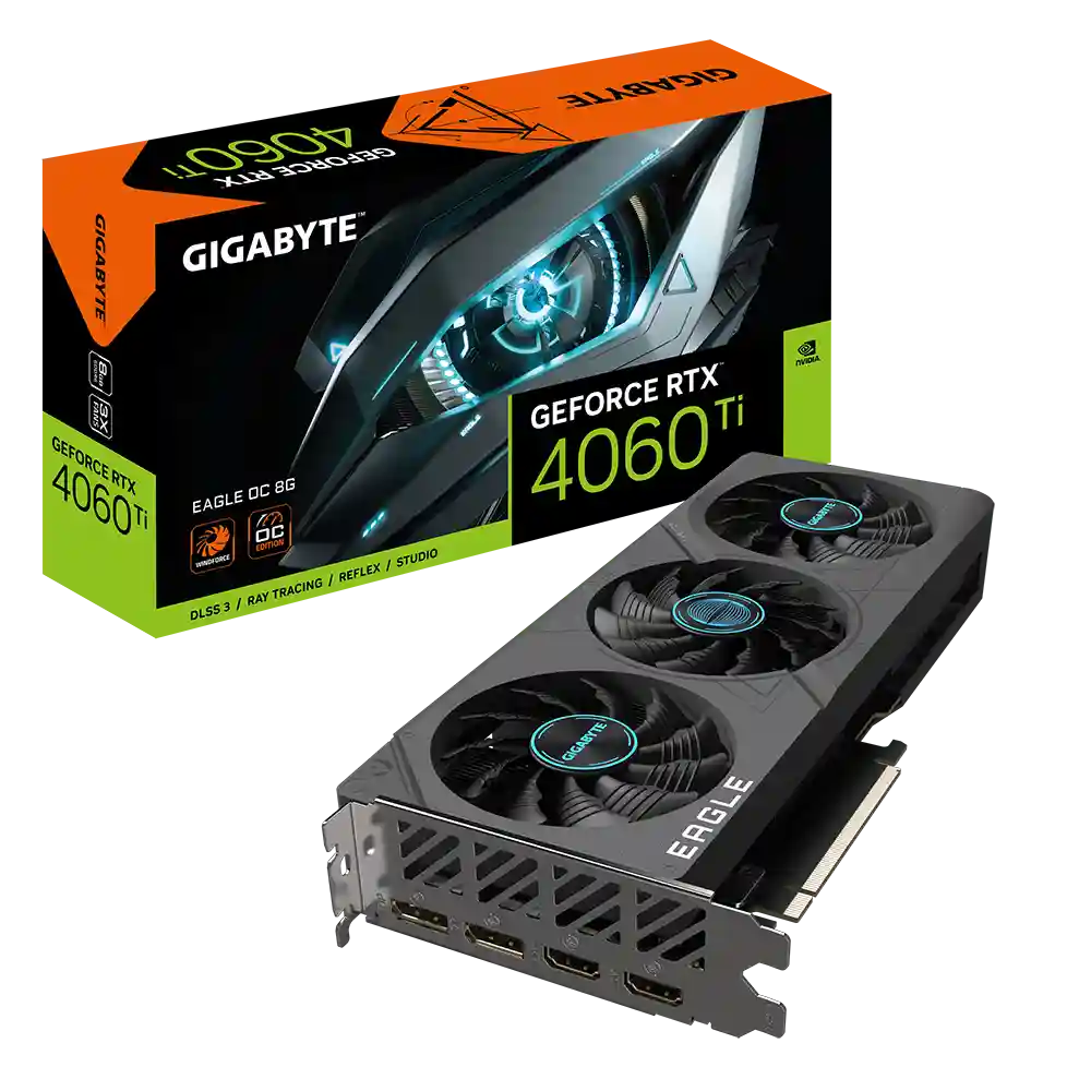 Видеокарта GIGABYTE Nvidia GeForce RTX 4060 Ti Eagle OC 8Gb (GV-N406TEAGLE OC-8GD)