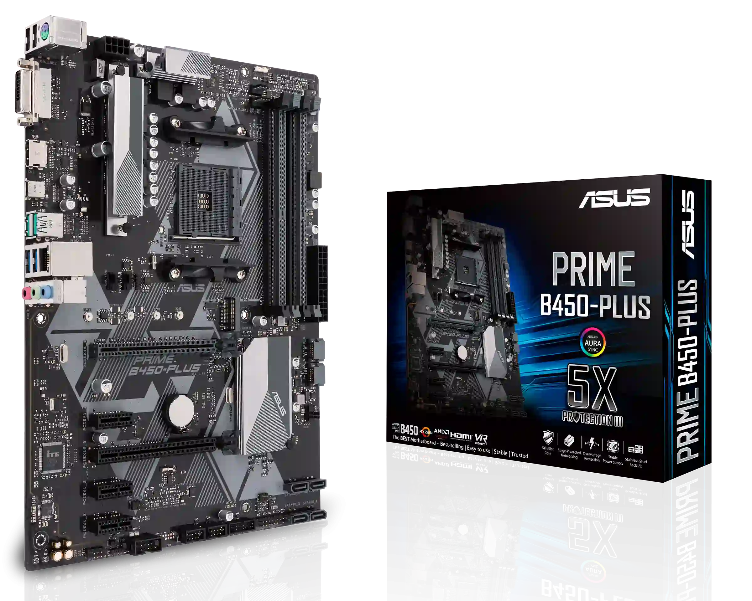 Материнская плата ASUS PRIME B450-Plus (90MB0YN0-M0EAY0)