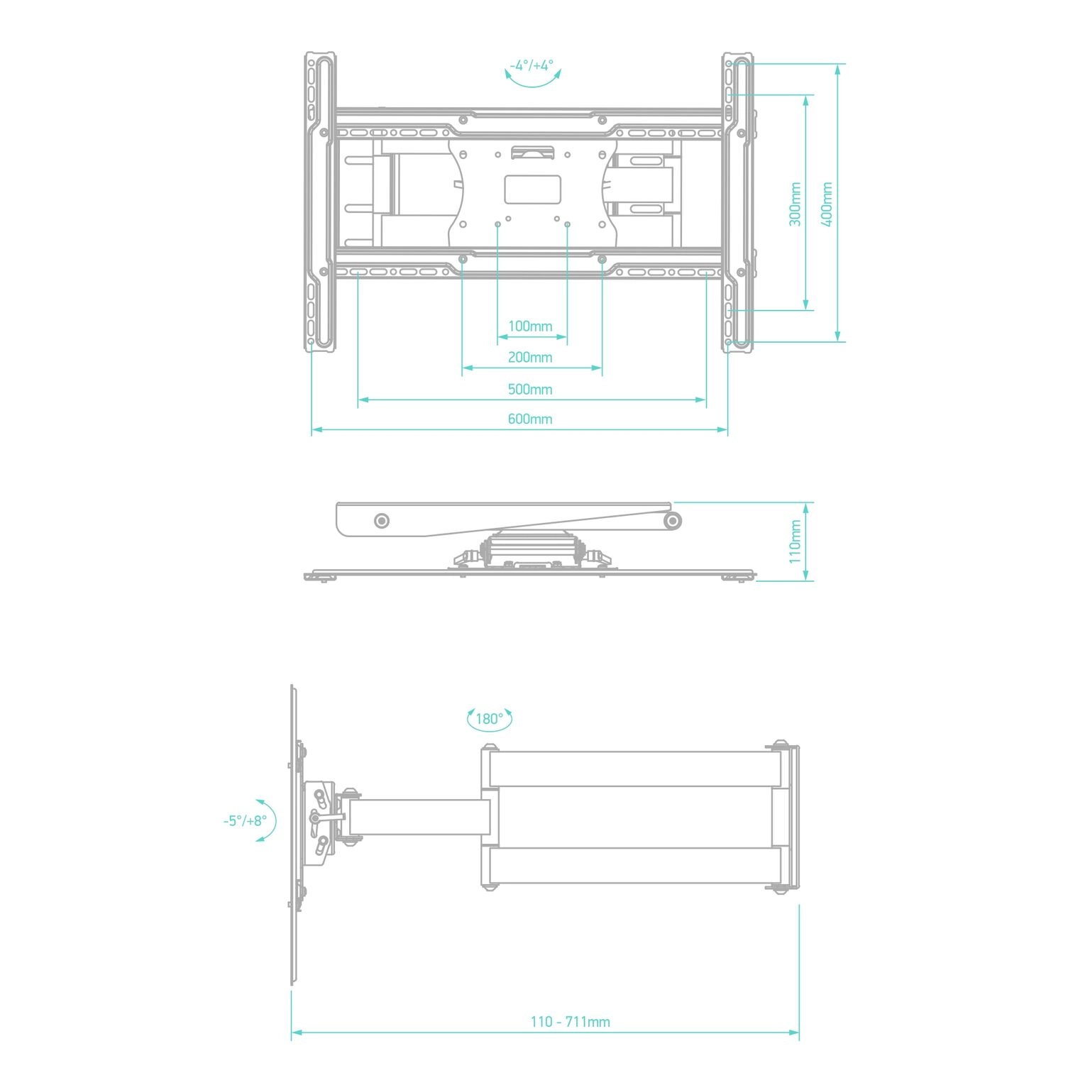 Кронштейн ONKRON M7L 40-75''