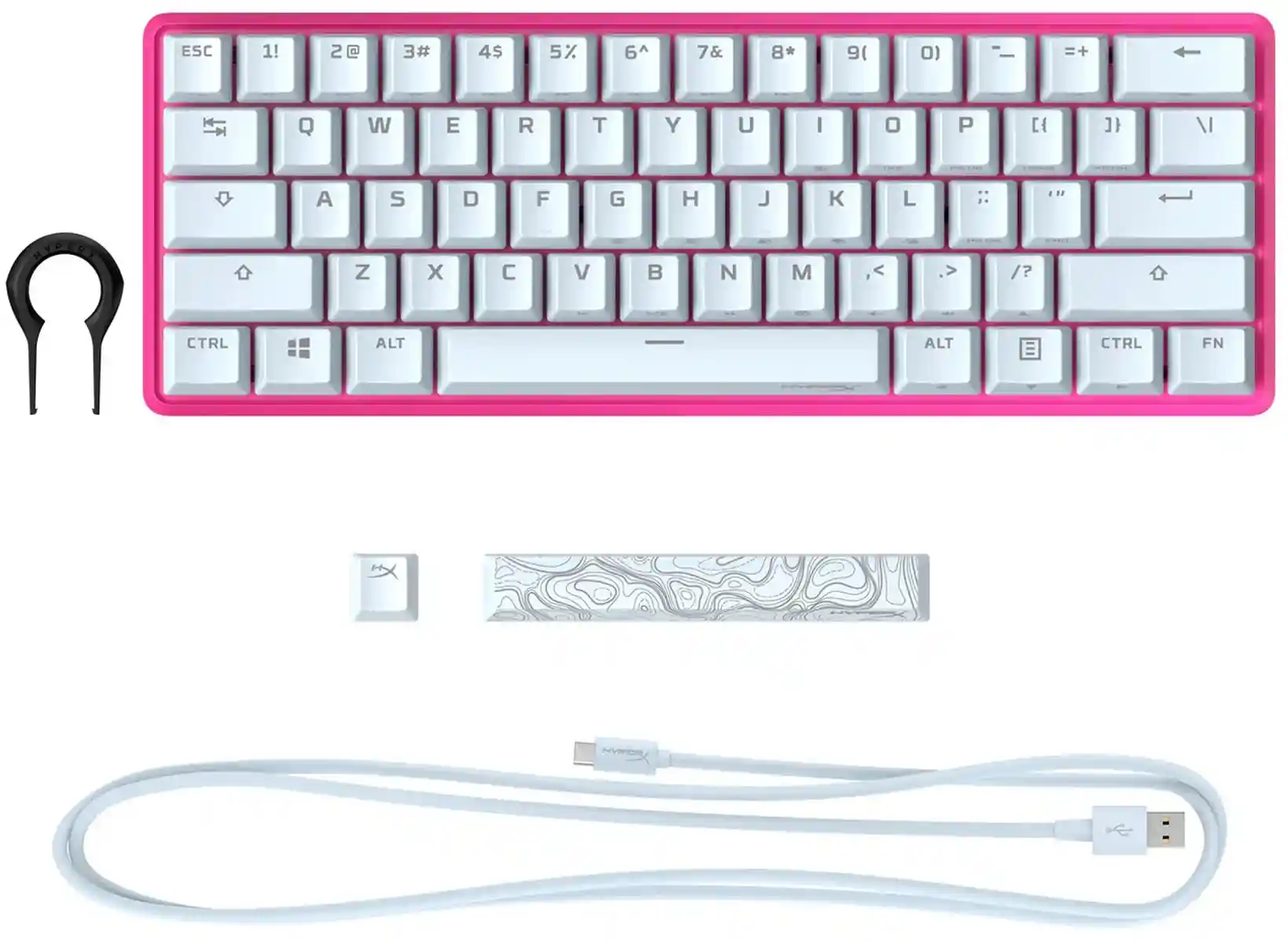 Клавиатура игровая HP HYPERX Alloy Origins 60 Alloy pink (572Y6AA#ABA)