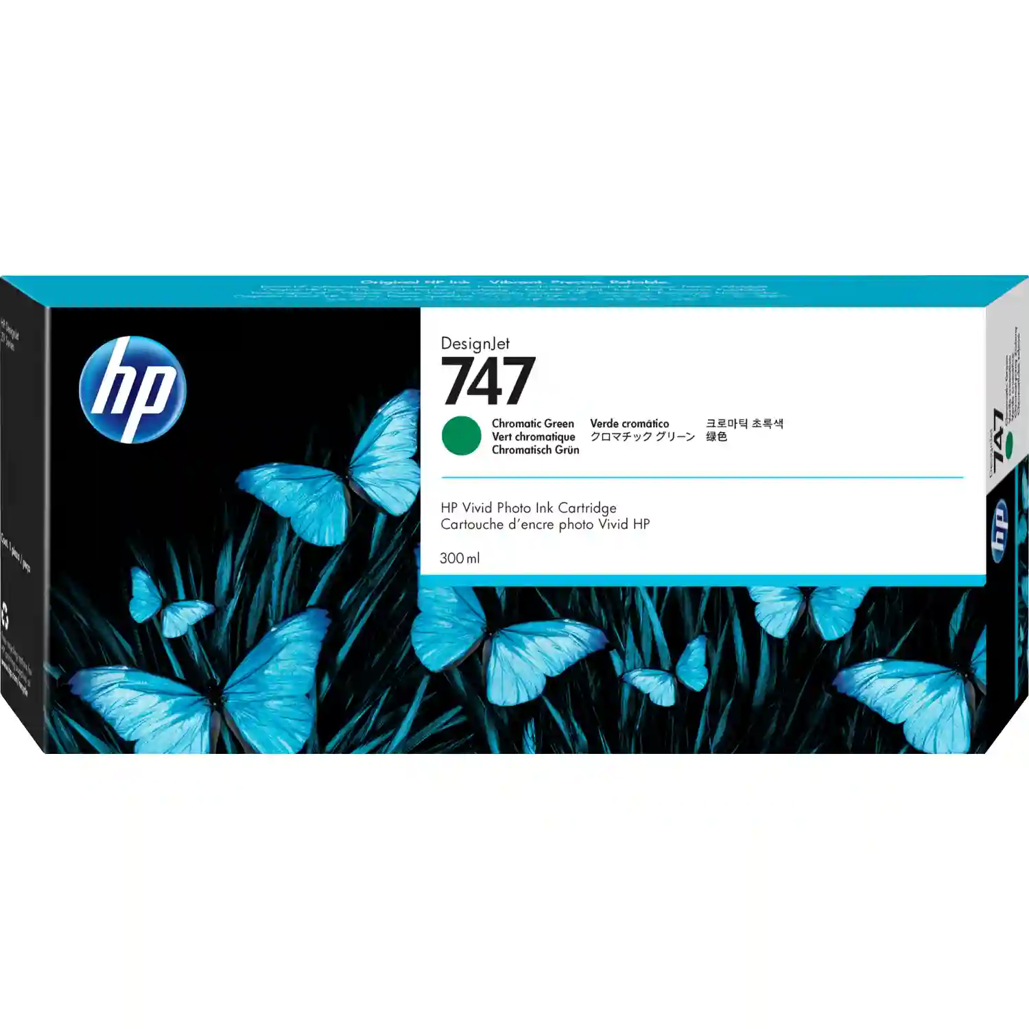 Картридж для струйного принтера HP 747 Chromatic Green P2V84A выпрямитель волоc dewal pro intense mr 03 800 green