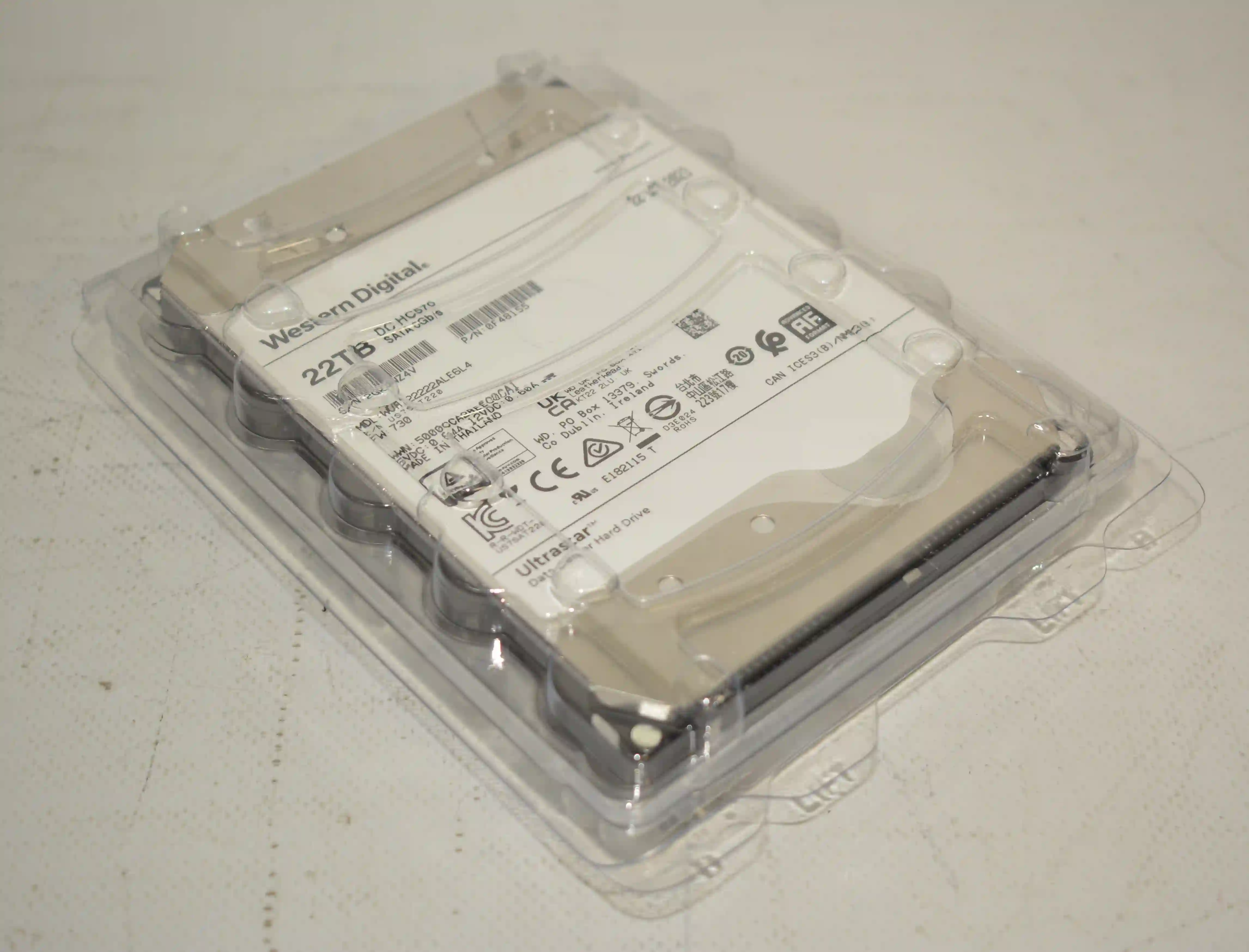 Внутренний HDD диск WD Ultrastar DC HC570 22TB, SATA, 3.5" (WUH722222ALE6L4) k5 000008627