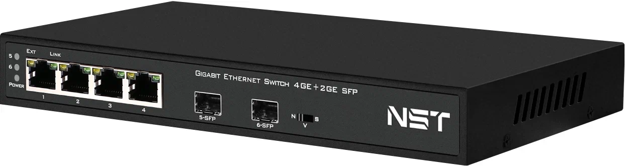 PoE-коммутатор NST Gigabit Ethernet RJ45x4 (NS-SW-4G2G)