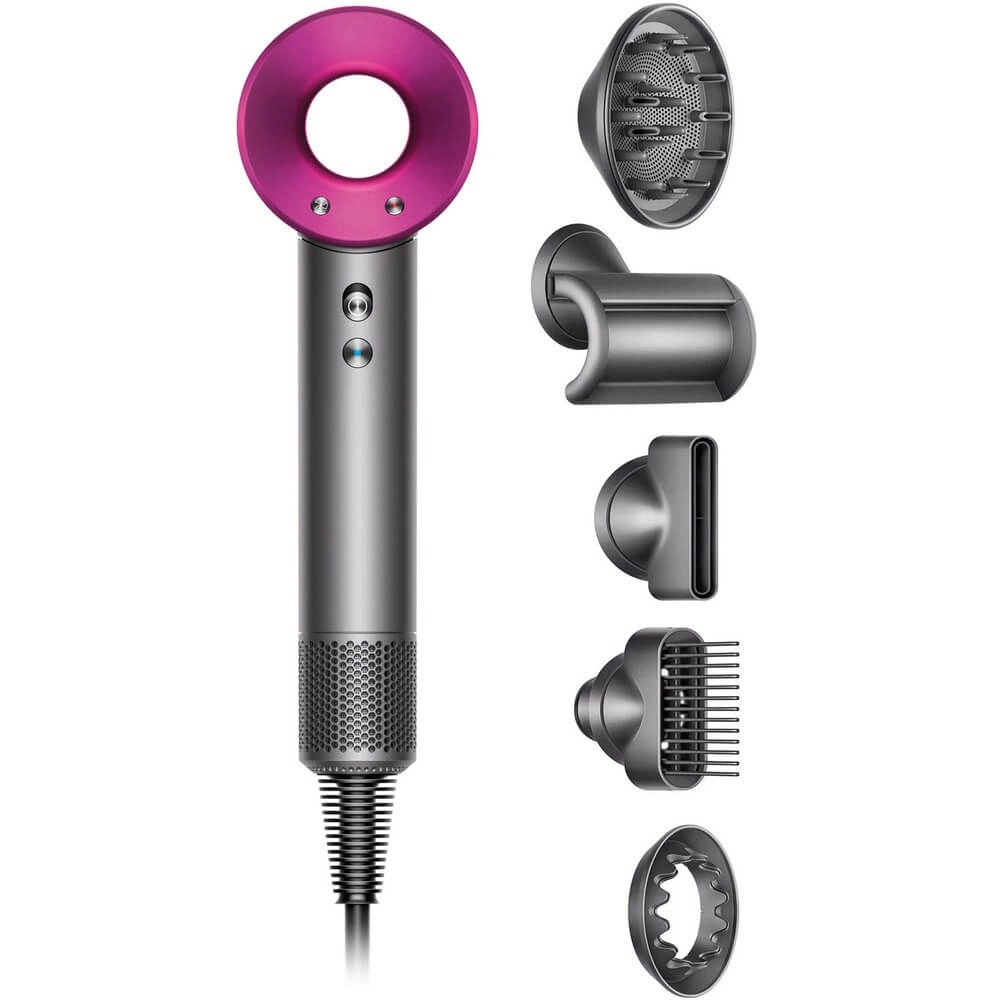 Фен DYSON Supersonic HD07, никель/фуксия (HD07 Nickel Fuchsia 386735-01)