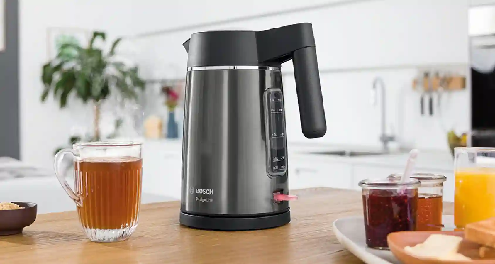 Чайник электрический BOSCH TWK5P475, графитовый