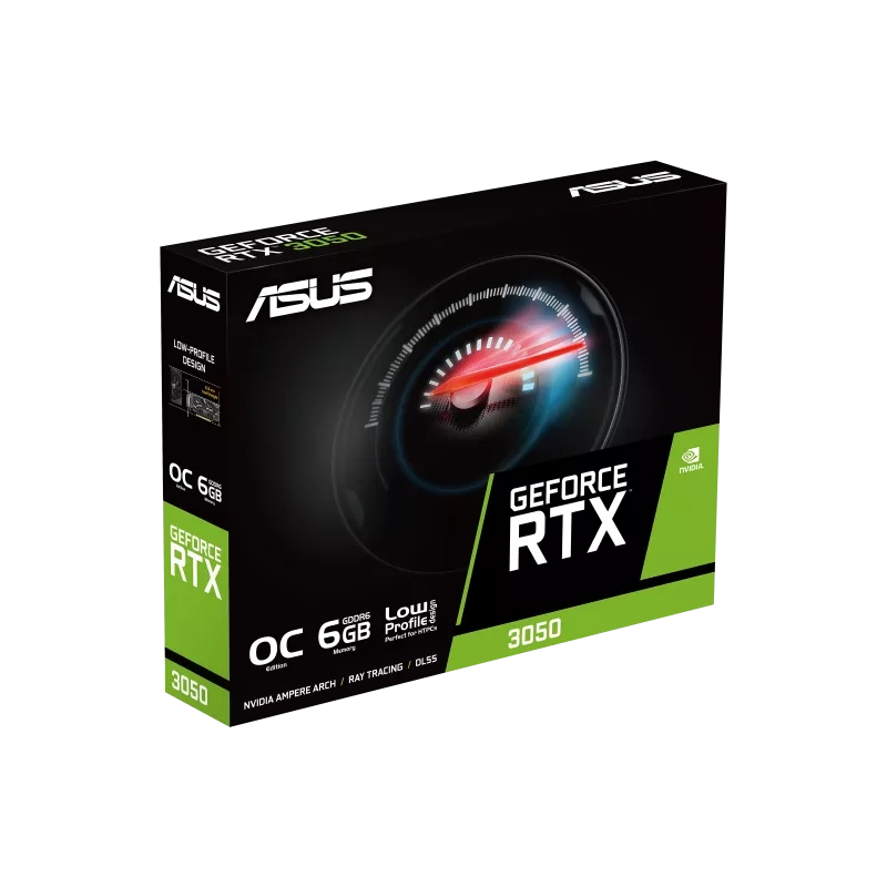 Видеокарта ASUS GeForce RTX 3050 O6G LP BRK 6Gb (90YV0KQ0-M0NA00)