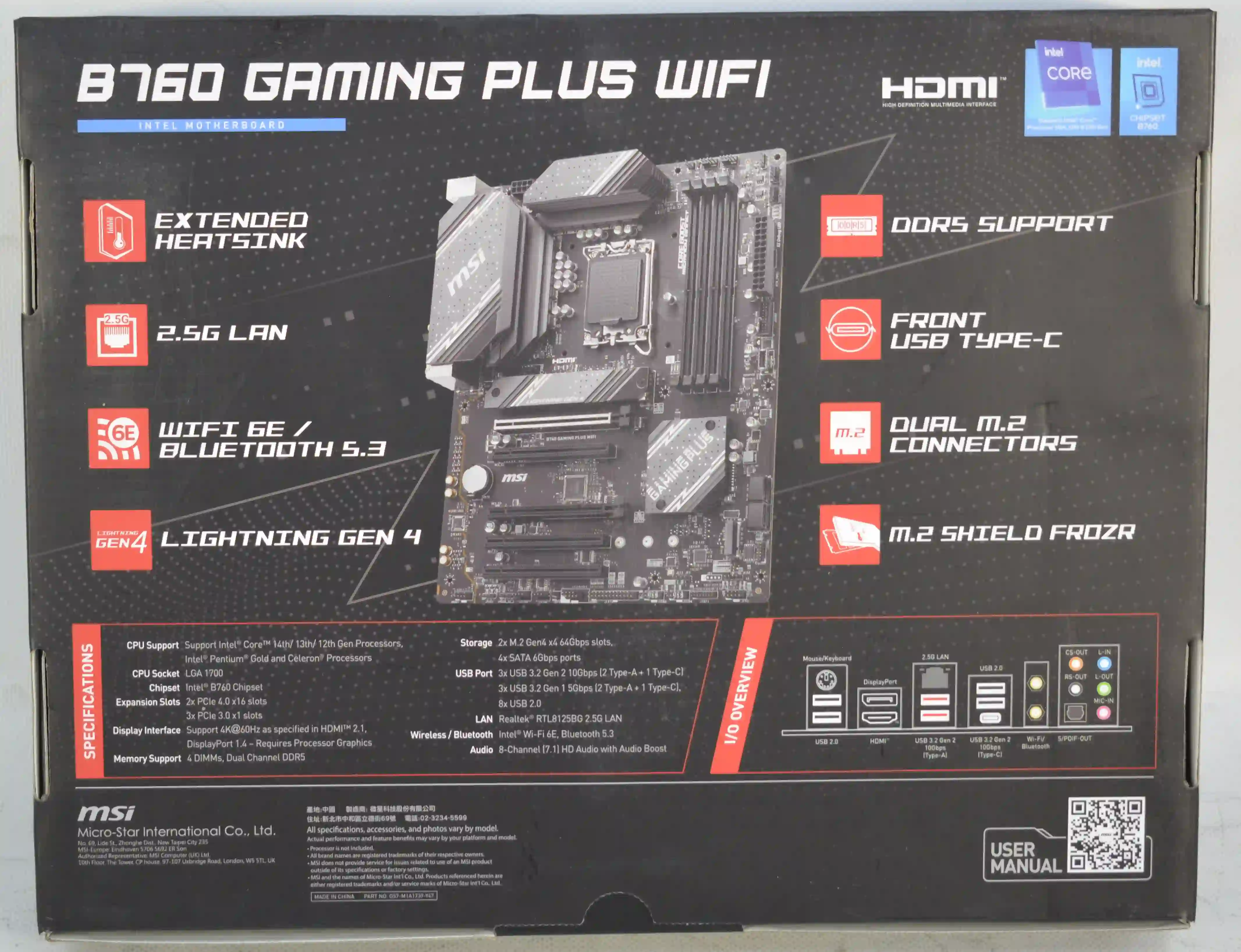 Материнская плата MSI B760 Gaming Plus WiFi k8 000008644