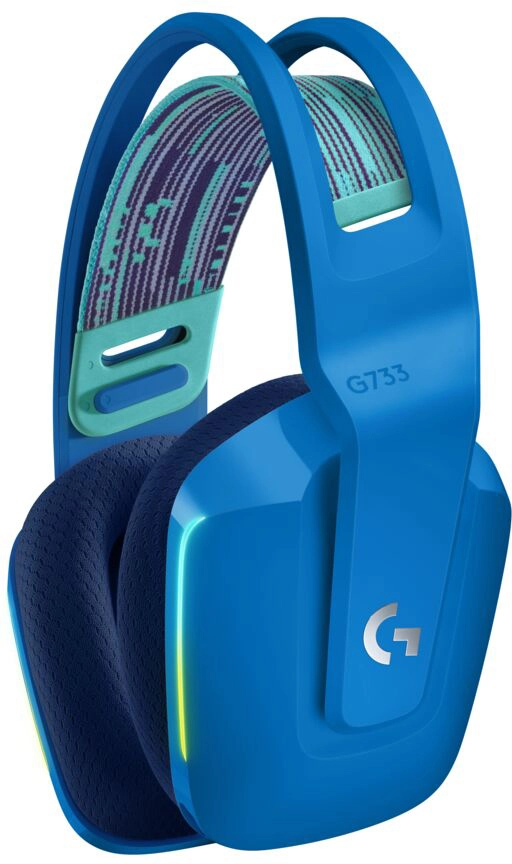 Гарнитура игровая LOGITECH G733 Lightspeed Wireless RGB Gaming Blue (981-000943)