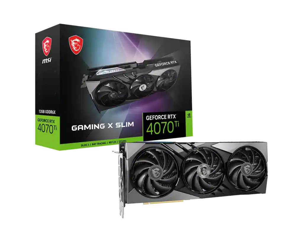 Видеокарта MSI GeForce RTX 4070 Ti Gaming X Slim 12GB