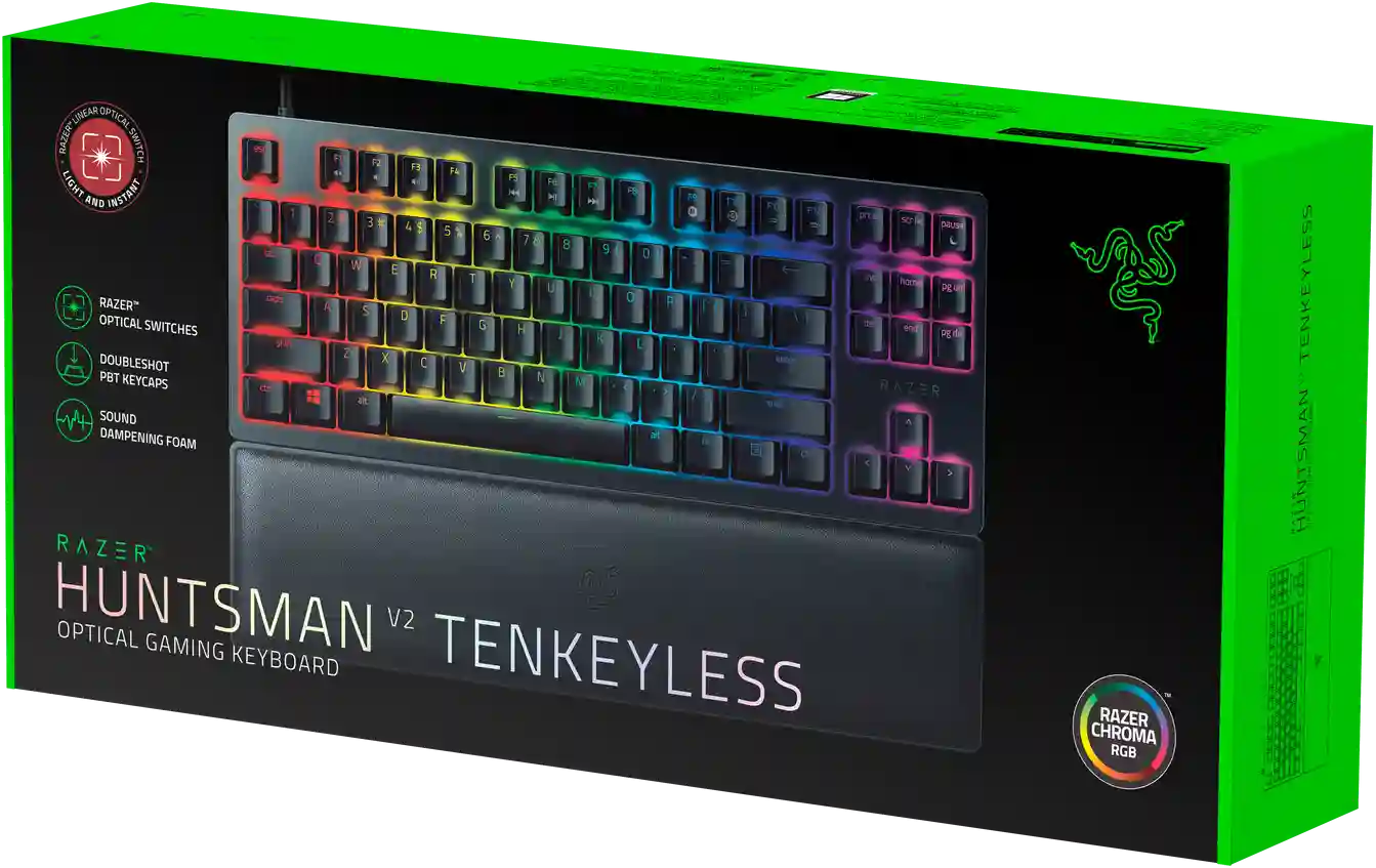 Клавиатура игровая RAZER Huntsman V2 Tenkeyless (Red Switch) (RZ03-03940800-R3R1)