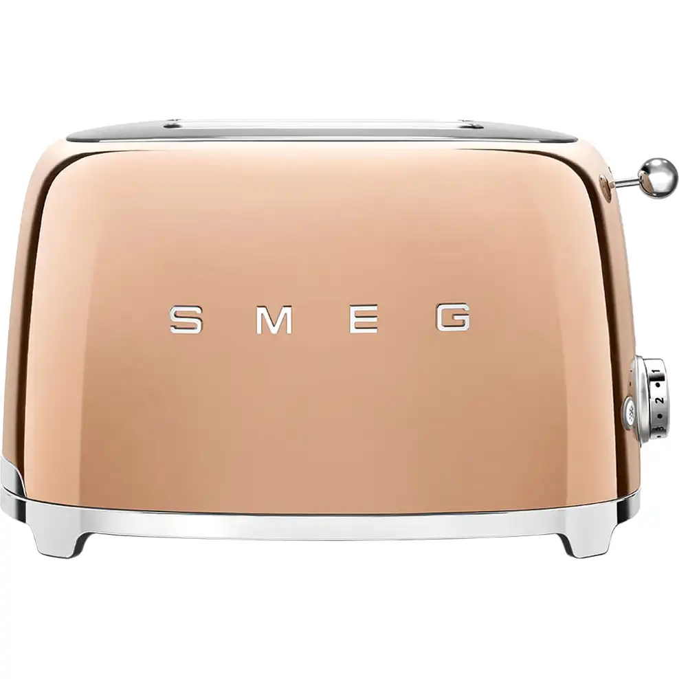 Тостер SMEG TSF01RGEU, розовое золото