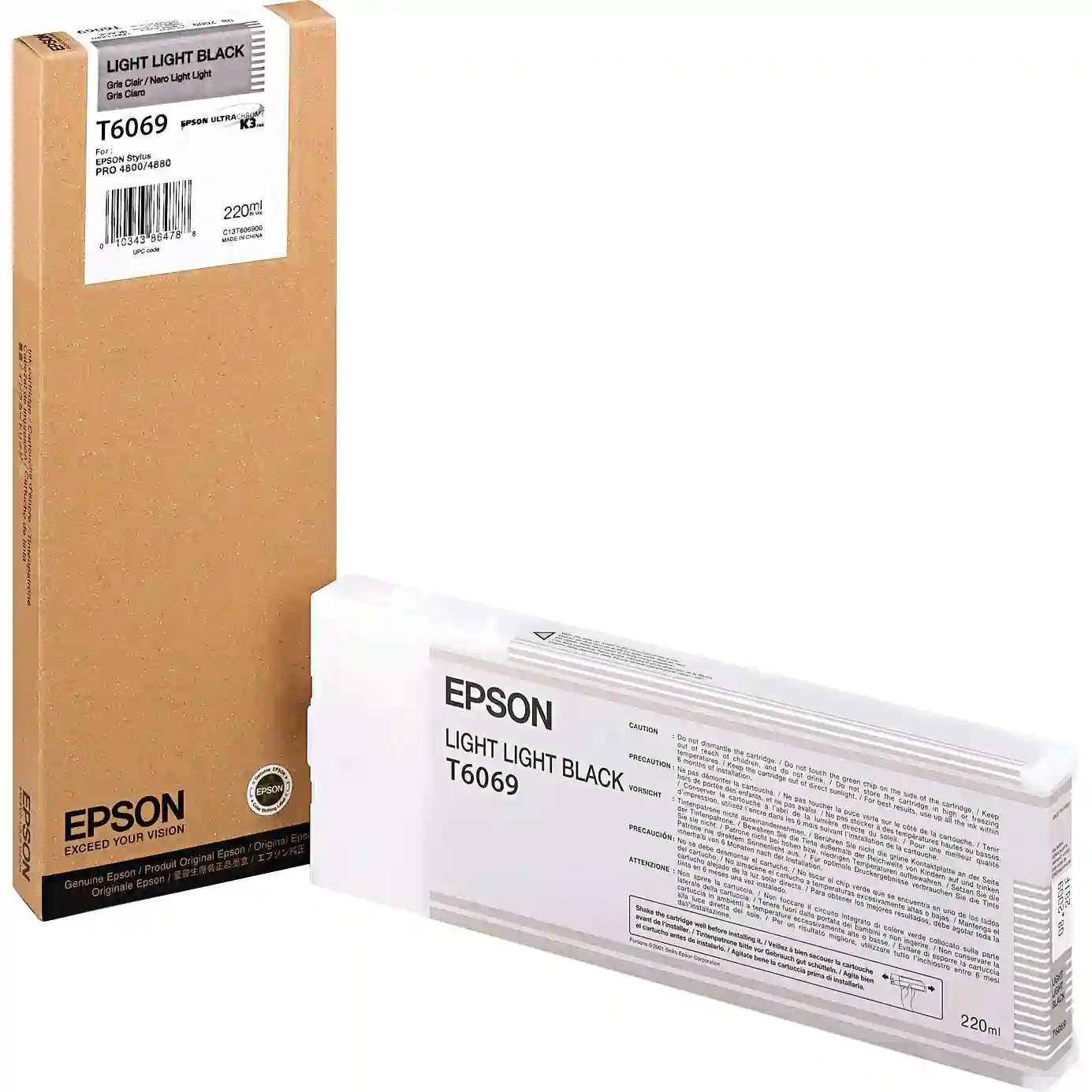 Картридж для струйного принтера EPSON T6069 Light Light Black  (C13T606900)