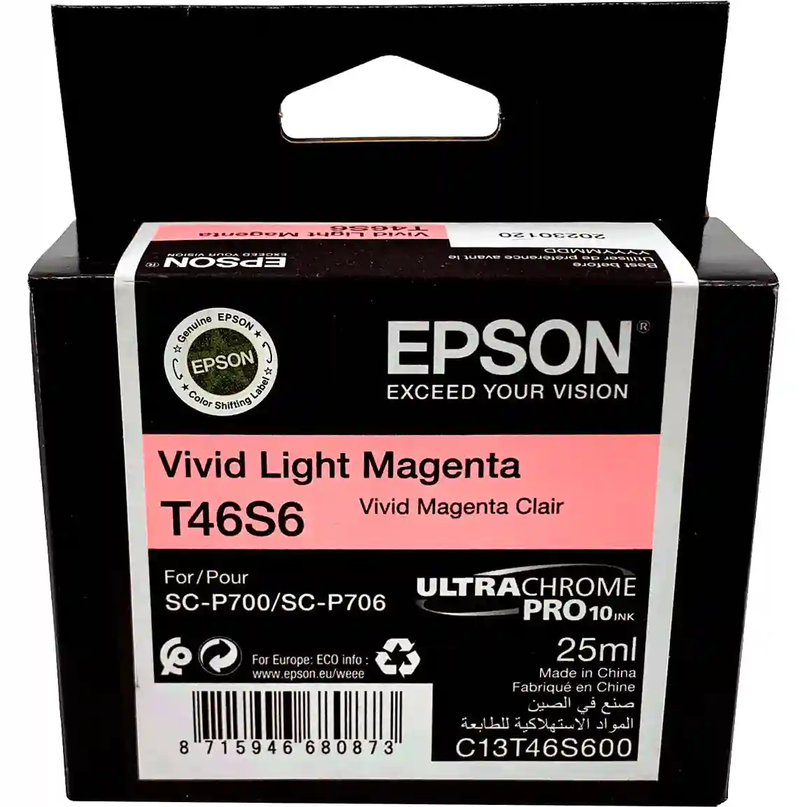 Картридж для струйного принтера EPSON T46S6 Vivid Light Magenta (C13T46S600)