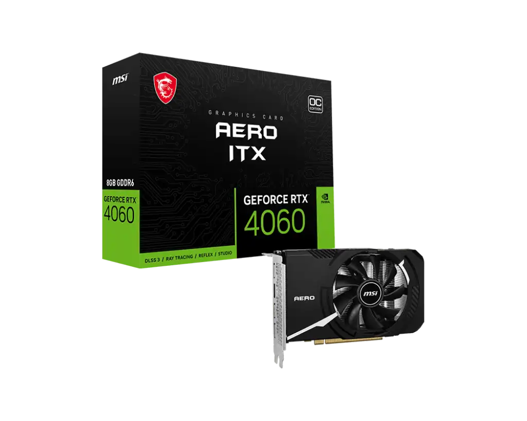 Видеокарта MSI GeForce RTX 4060 Aero ITX 8G OC