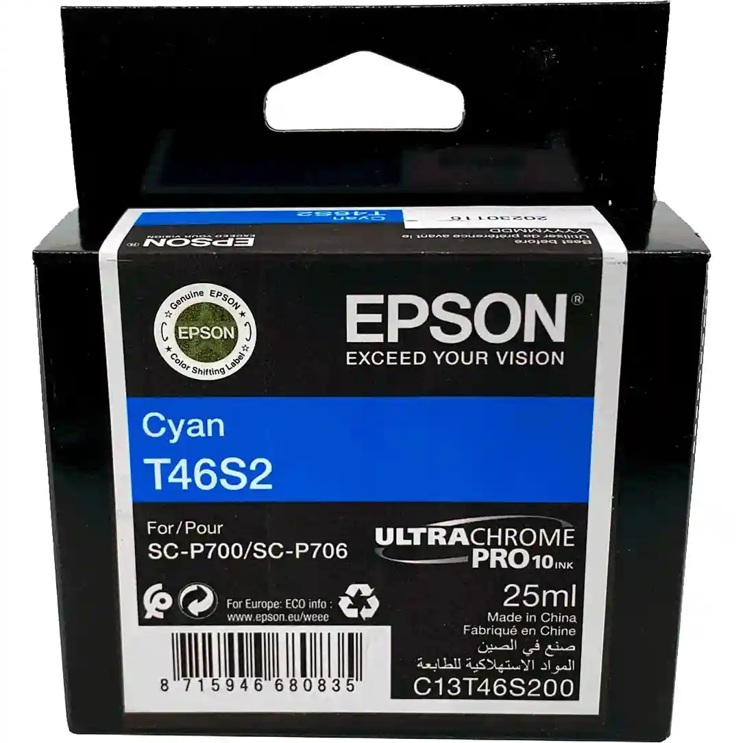 Картридж для струйного принтера EPSON T46S2 Cyan (C13T46S200)