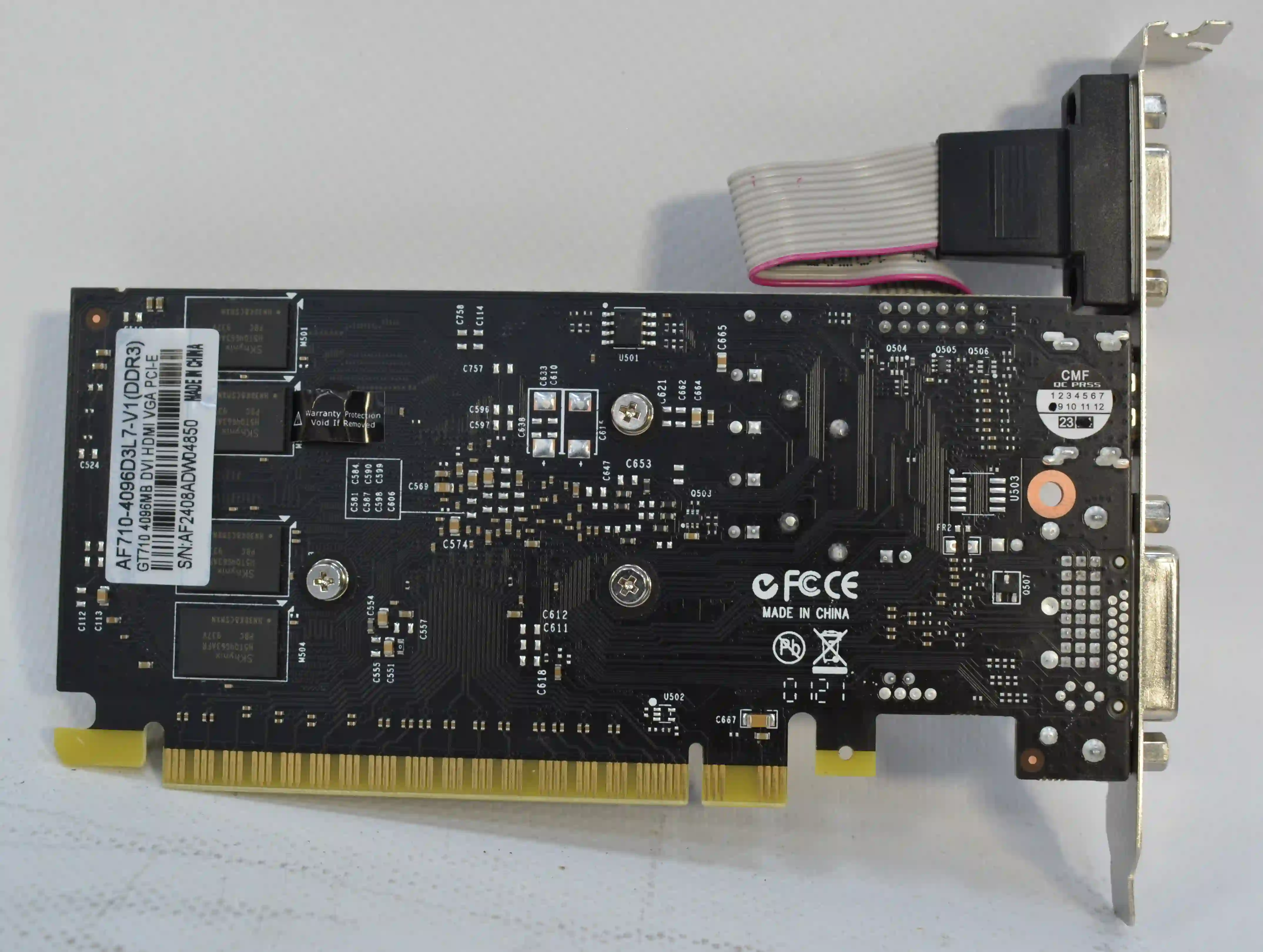 Видеокарта AFOX GeForce GT 710 DDR3 4GB (AF710-4096D3L7-V1) k6 000009753