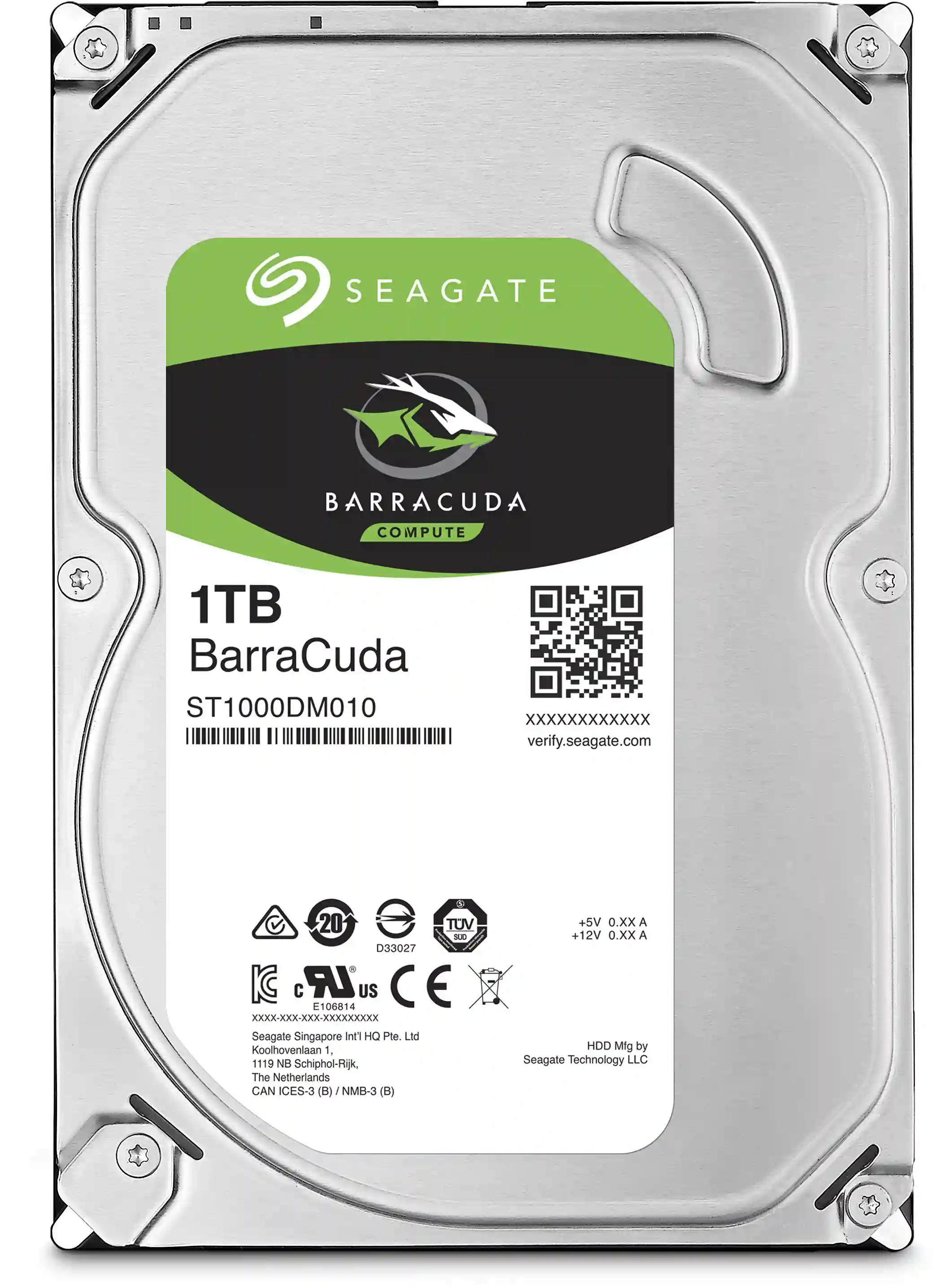 Внутренний HDD диск SEAGATE Barracuda Guardian 1TB, SATA3, 3.5" (ST1000DM010)