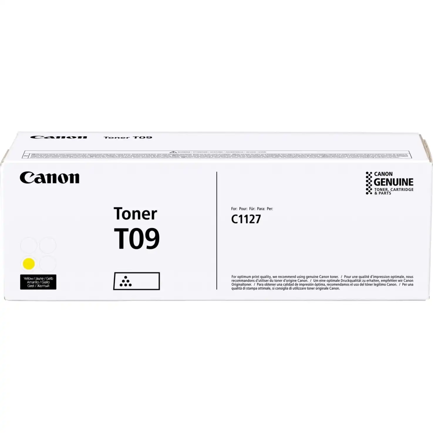 Тонер для лазерного принтера CANON T09 Yellow (3017C006)