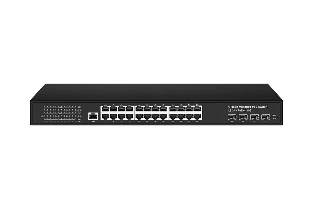 PoE-коммутатор управляемый NST L3 (NS-SW-24G4G10-PL)