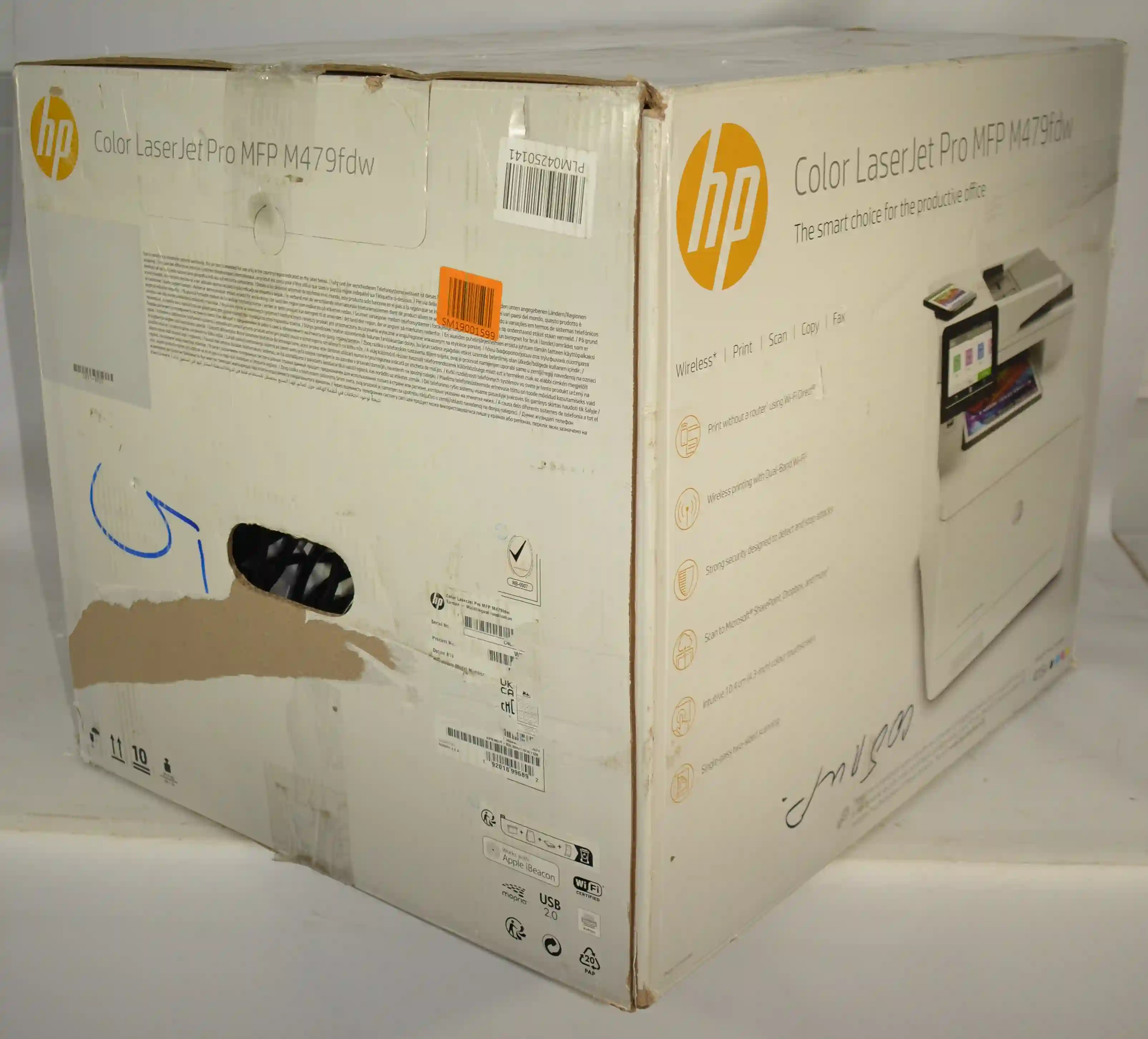 МФУ лазерное HP Color LaserJet Pro M479fdw (W1A80A) k6 000011621