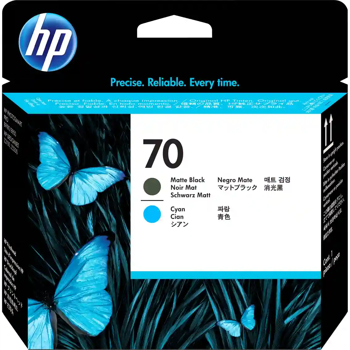 Печатающая головка HP 70 Matte Black and Cyan (C9404A)