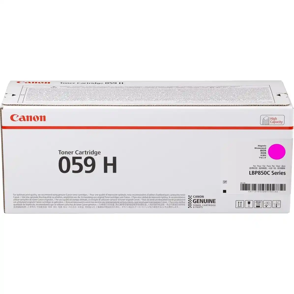 Картридж для лазерного принтера CANON 059 H Magenta (3625C001) картридж print rite tfc450ypu1j pr 045h yellow 045h yellow 2200стр для canon lbp 611cn 613cdw 631cn 633cdw 635cx pr 045h yellow