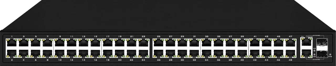 PoE-коммутатор NST Fast Ethernet RJ45x48 (NS-SW-48F2G-P)