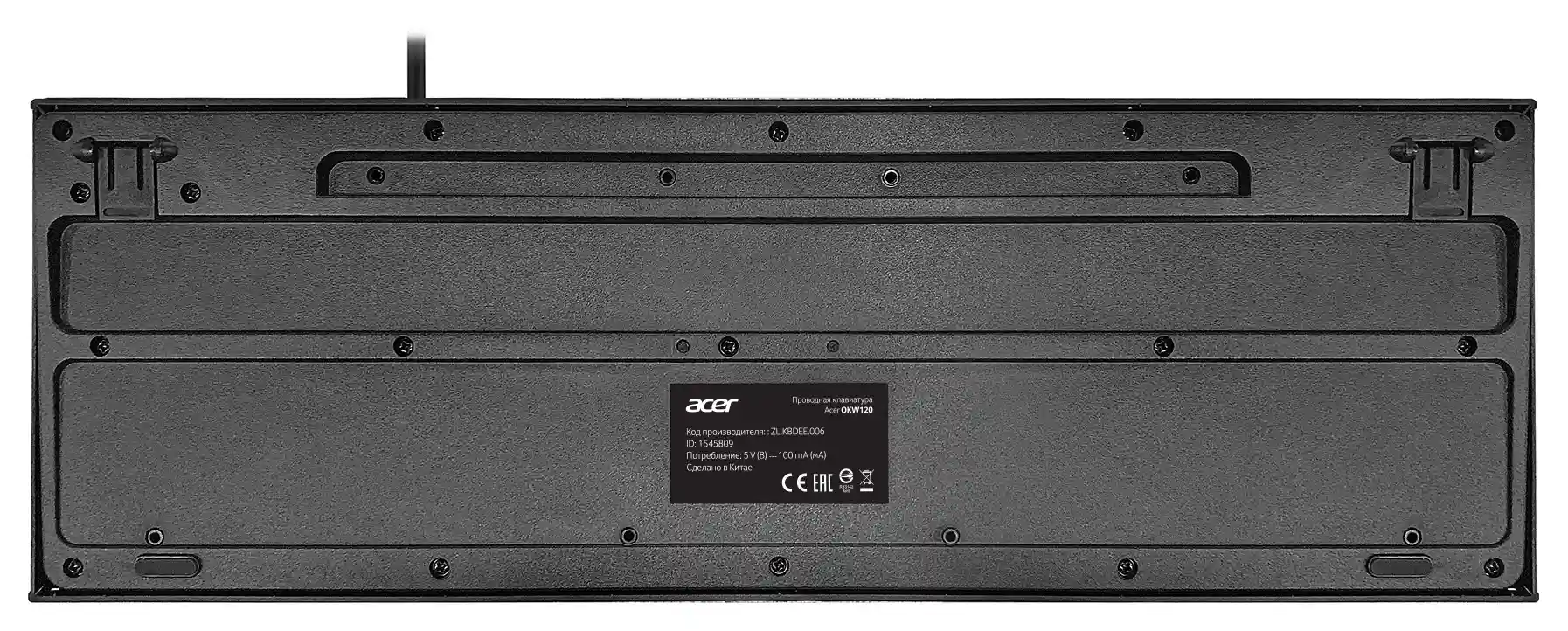 Клавиатура проводная ACER OKW120 Black (ZL.KBDEE.006)