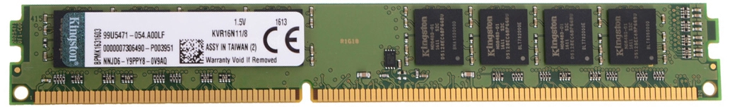 Оперативная память KINGSTON DIMM DDR3 8GB 1600 MHz (KVR16N11/8WP)