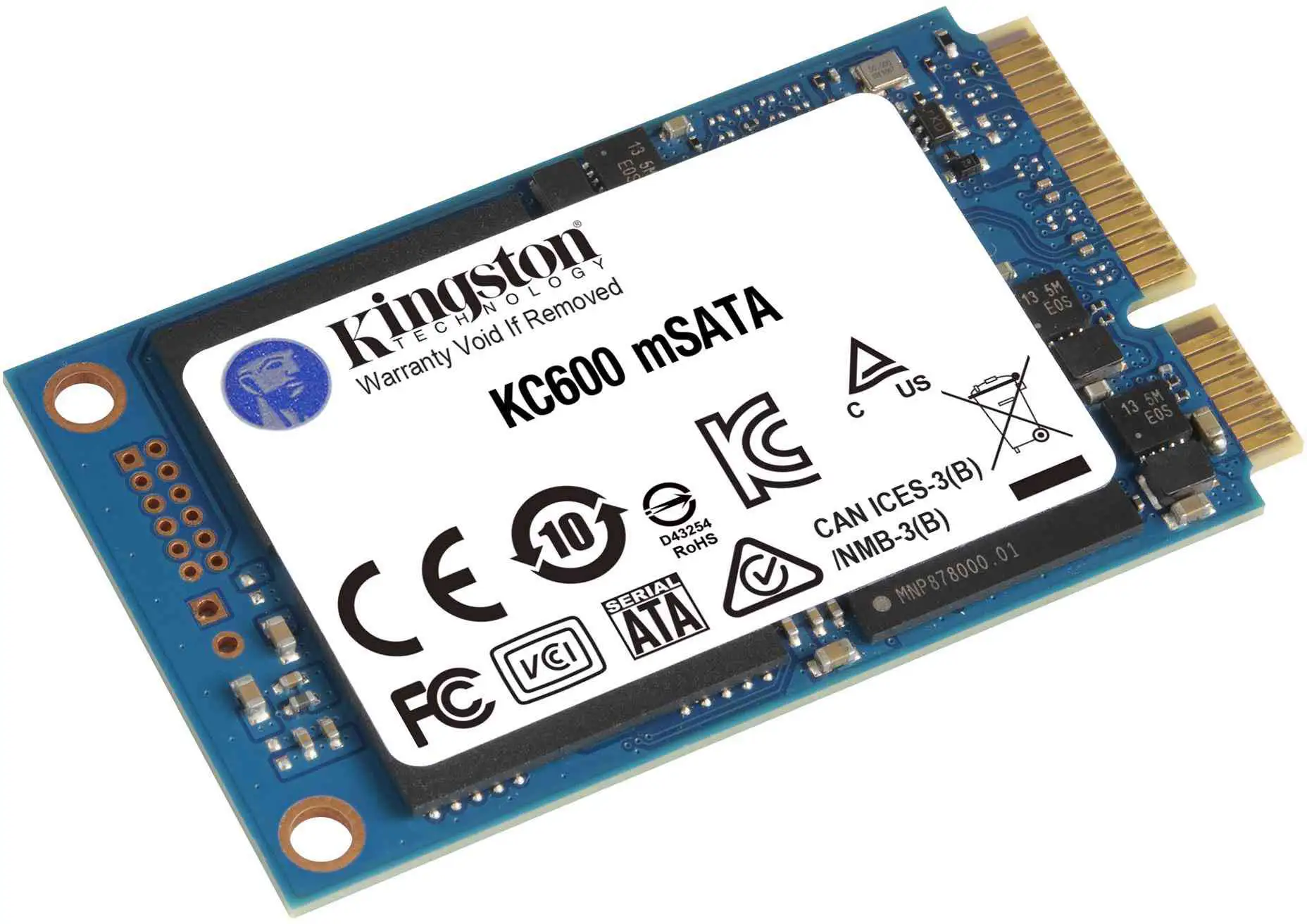 Внутренний SSD диск KINGSTON KC600 512GB, mSATA (SKC600MS/512G)