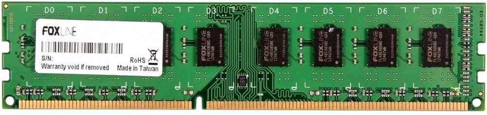 Оперативная память FOXLINE DIMM DDR3 4GB (1x4Gb) 1600 MHz (FL1600D3U11S-4GH)