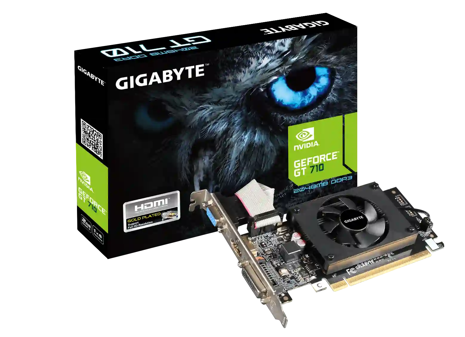 Видеокарта GIGABYTE GeForce GT 710 LP 2Gb (GV N710D3 2GL)