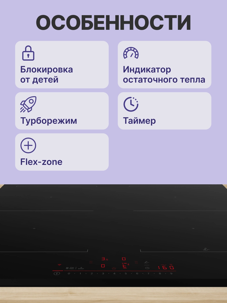 Встраиваемая индукционная панель BOSCH PVQ631HC1E Serie 6