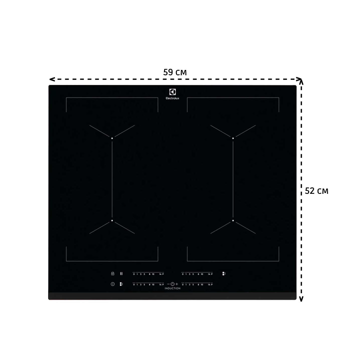 Встраиваемая индукционная панель ELECTROLUX EIV644