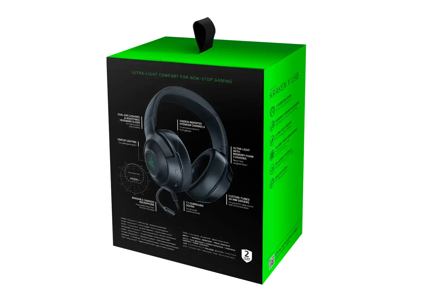 Гарнитура игровая RAZER Kraken X USB Black (RZ04-02960100-R3M1)