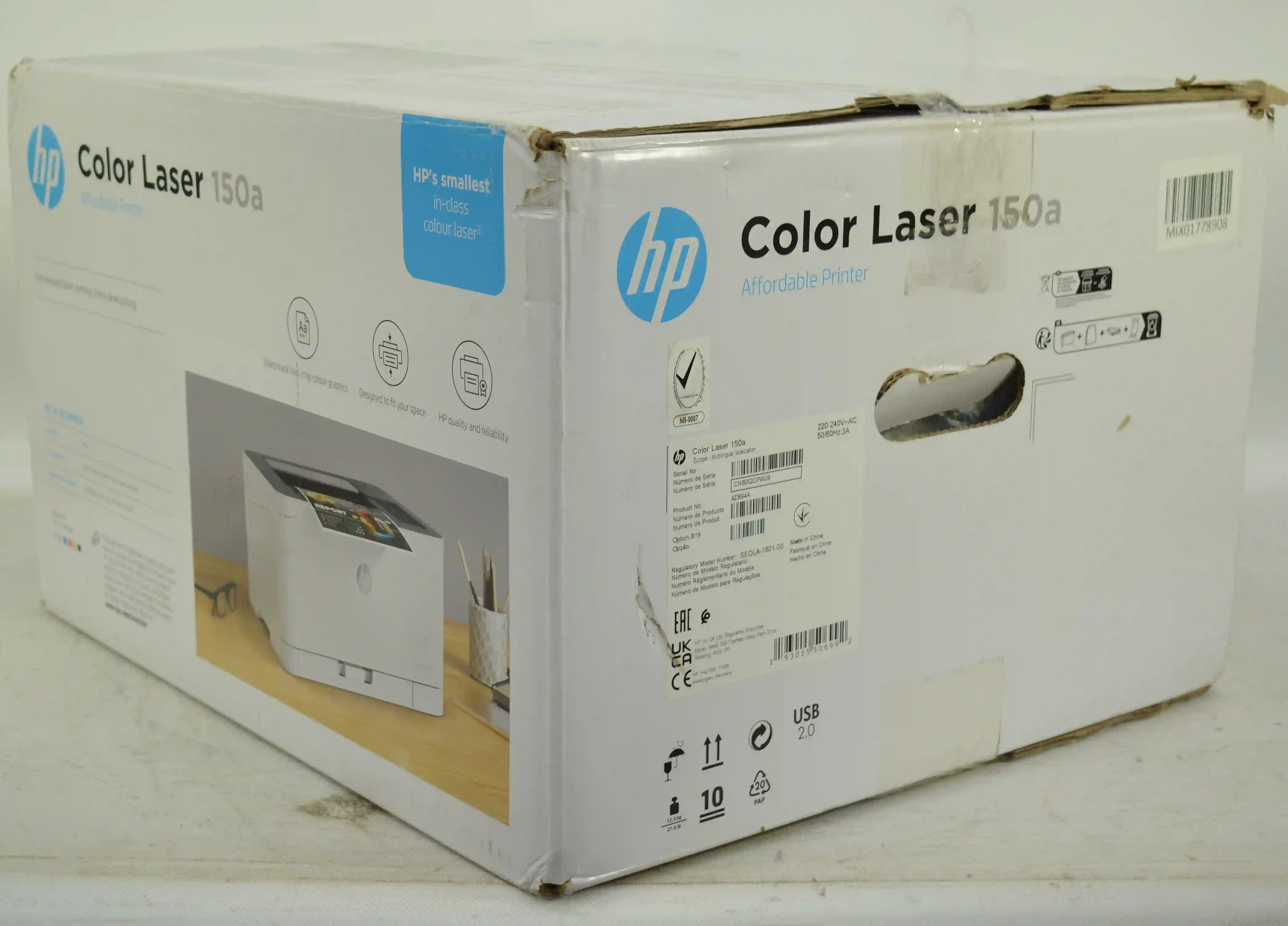 Принтер лазерный HP Color Laser 150a (4ZB94A) k3 000014281