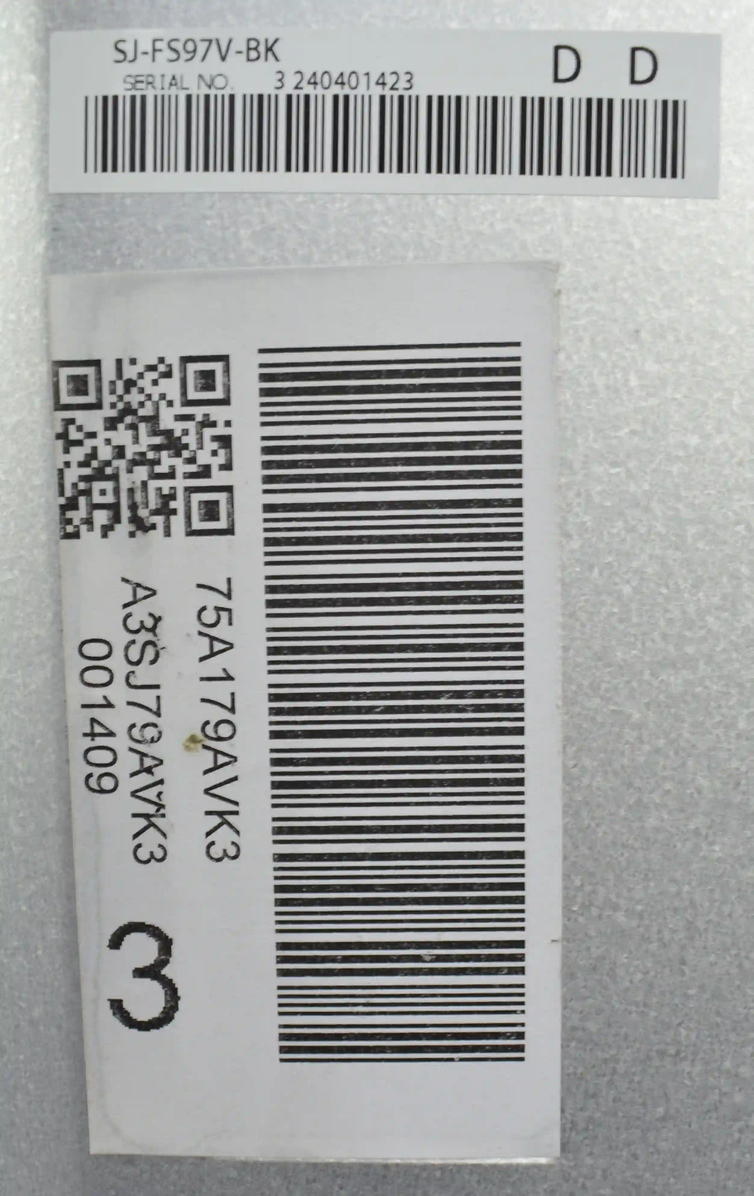 Холодильник SHARP SJ-FS97VBK  k4 000016558