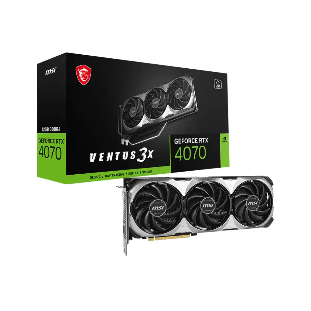 Видеокарта MSI GeForce RTX 4070 Ventus 3X E1 12G