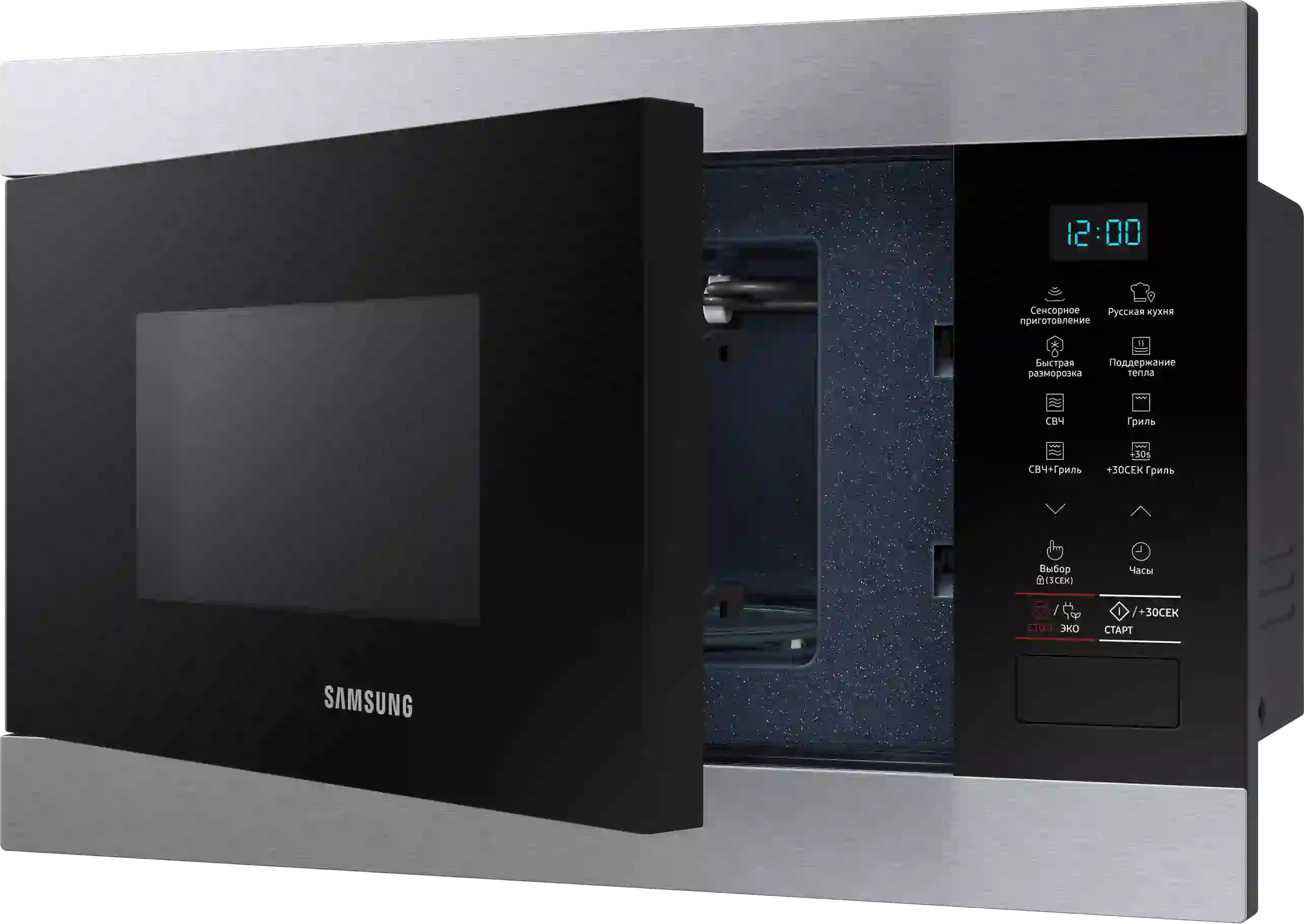 Встраиваемая микроволновая печь SAMSUNG MG22M8074CT/BW