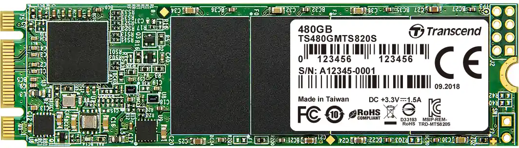 Внутренний SSD диск TRANSCEND MTS 820S 480GB, SATA3, M.2 (TS480GMTS820S)