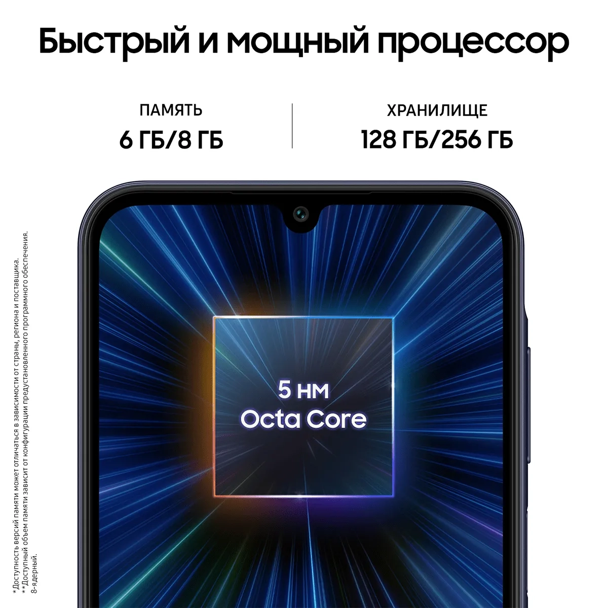 Смартфон SAMSUNG GALAXY A25 8+256GB Тёмно-синий (SM-A256EZKHCAU)