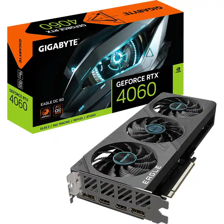 Видеокарта GIGABYTE GeForce RTX 4060 Eagle OC 8Gb (GV-N4060EAGLE OC-8GD)