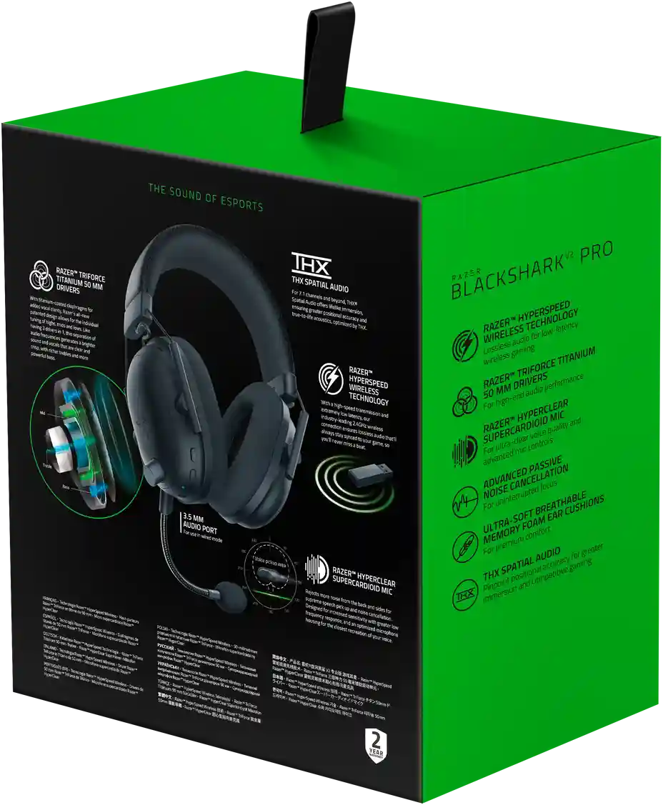 Гарнитура игровая RAZER Blackshark V2 Pro Black (RZ04-03220100-R3M1)