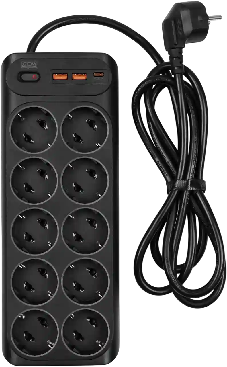 

Сетевой фильтр POWERCOM SP-10 USB2A1CB 1.8M