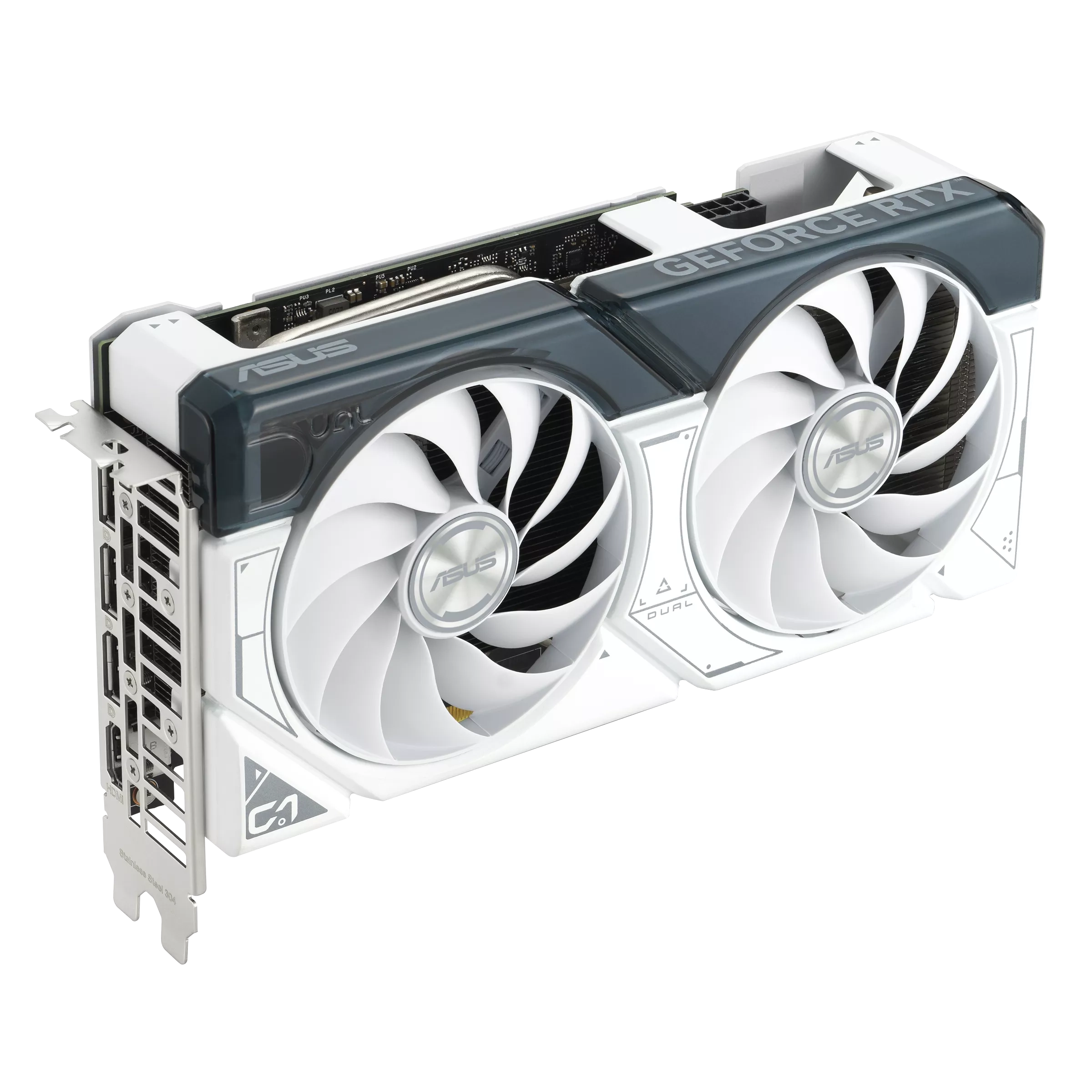 Видеокарта ASUS GeForce DUAL RTX 4060 Ti O8G WHITE (90YV0J42-M0NA00)