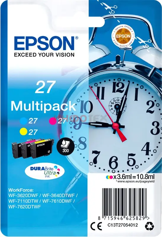 Набор картриджей для струйного принтера EPSON T2705 Multipack 3-colour (C13T27054022)