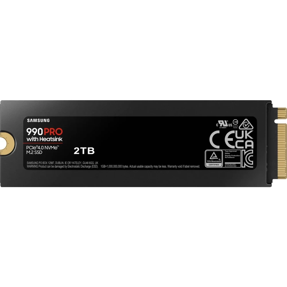 Внутренний SSD диск SAMSUNG 990 PRO 2TB, M.2, NVMe 2.0, PCIe 4.0 x4 (MZ-V9P2T0CW)