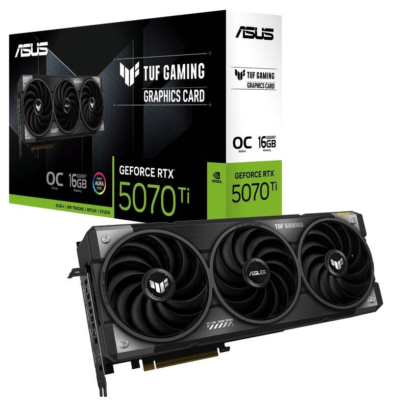 Видеокарта ASUS TUF Gaming GeForce RTX 5070 TI OC 16GB (90YV0MD0-M0NA00)