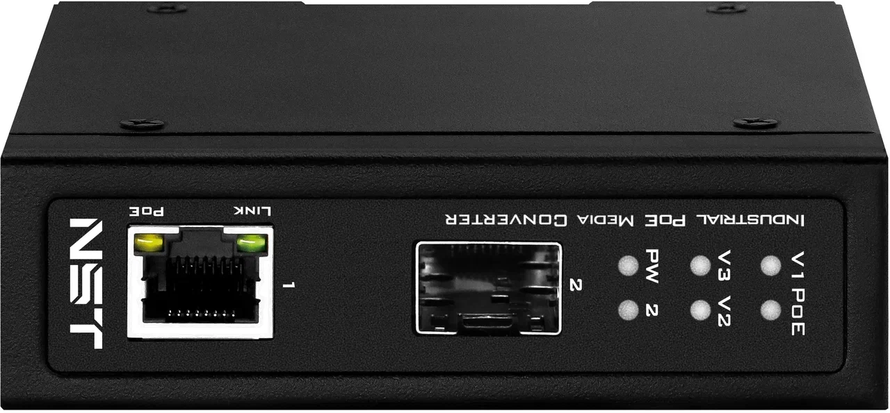 Медиаконвертер промышленный NST Gigabit Ethernet NS-MC-1G1GX-P/I