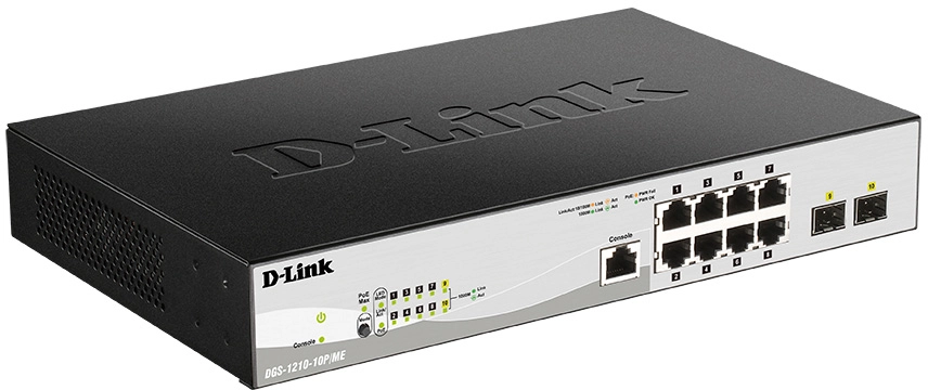 Коммутатор D-LINK DGS-1210-10P/ME/B1A